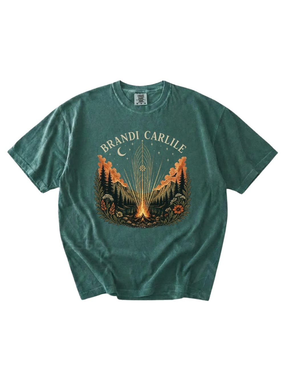 Comfort colors Forest Camp Graphic Tee Green